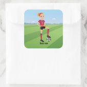 Meisje's Voetbal Game Sticker (Tas)