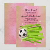 Meisjes voetbal kaart (Voorkant / Achterkant)