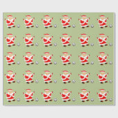 Meisjes Voetbal Kerstcadeau Cadeaupapier (Vlak)