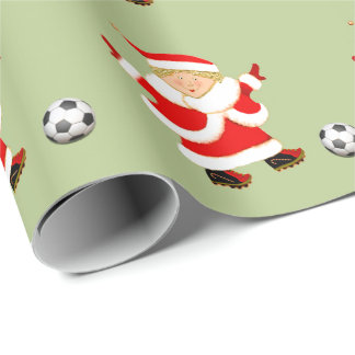 Meisjes Voetbal Kerstcadeau Cadeaupapier