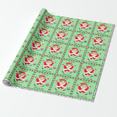 Meisjes Voetbal Kerstcadeau Inpakpapier (Uitgerold)