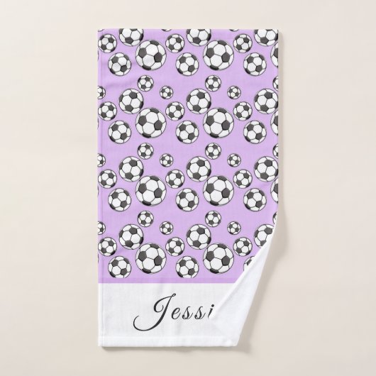 Meisjes Voetbal Roze Kind Handdoek (Handdoek)