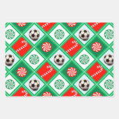 Meisjes Voetbal Vakantie Cadeauverpakking Papier Inpakpapier Vel (Voorkant 3)