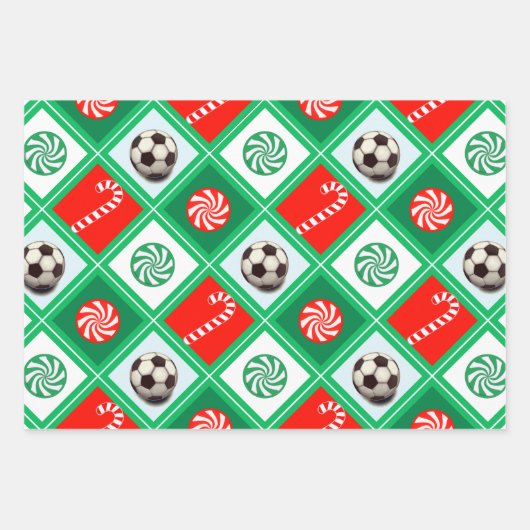 Meisjes Voetbal Vakantie Cadeauverpakking Papier Inpakpapier Vel (Voorkant 3)