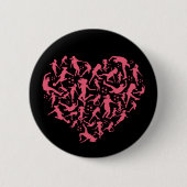 Meisjes Voetbal - Vrouwenspelers Ronde Button 5,7 Cm (Voorkant)