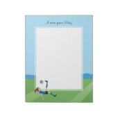 Meisjes Voetbalspeler Notitieblok (Linkerzijde)