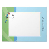 Meisjes Voetbalspeler Notitieblok (Voorkant)