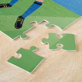 Meisjes Voetbalspeler Persoonlijk Legpuzzel (Zijkant)