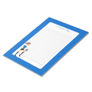 Meisjes Voetbalspeler Persoonlijk Notitieblok