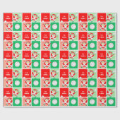 Meisjes Volleybal Kerst Cadeaupapier (Vlak)
