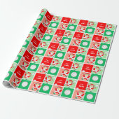 Meisjes Volleybal Kerst Cadeaupapier (Uitgerold)