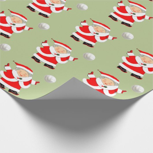 Meisjes Volleybal Kerstmis Cadeaupapier (Hoek)