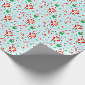 Meisjes Volleybal Kerstvakantie Cadeaupapier (Hoek)