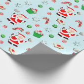 Meisjes Volleybal Kerstvakantie Cadeaupapier (Hoek)