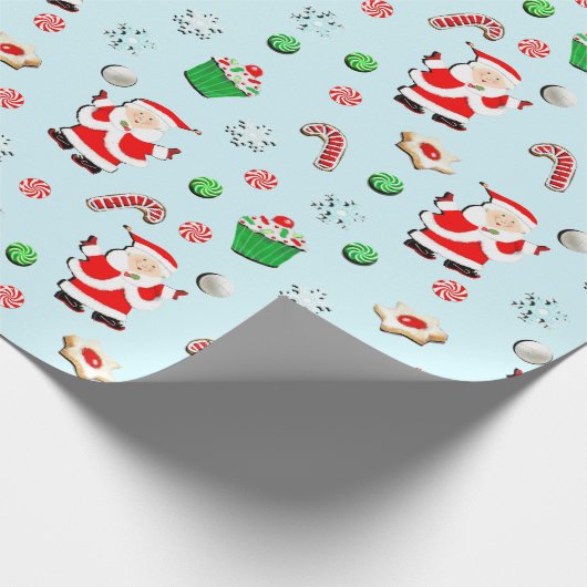 Meisjes Volleybal Kerstvakantie Cadeaupapier (Hoek)