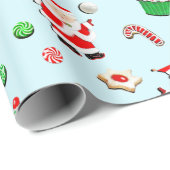 Meisjes Volleybal Kerstvakantie Cadeaupapier (Rol Hoek)