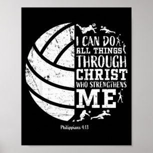 Meisjes Volleybal Tiener Christelijke Vers Small Poster