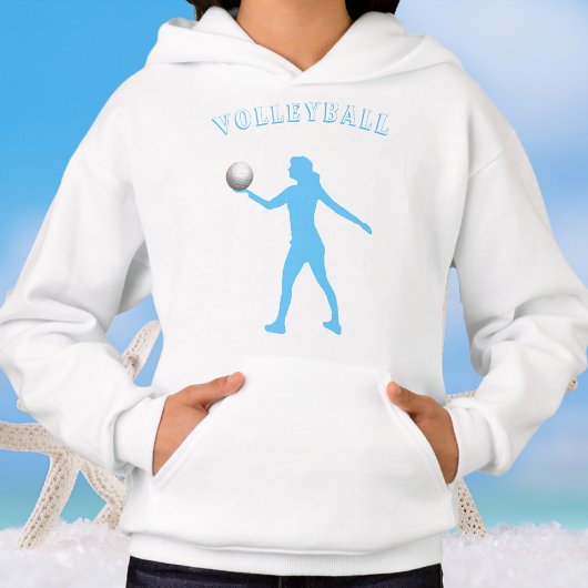 Meisjes Volleyball Hoodie met naam op achterzijde