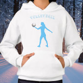Meisjes Volleyball Hoodie met naam op achterzijde