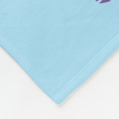 Meisjes volleybalroze, blauw, Paars Fleece Deken (Hoek)