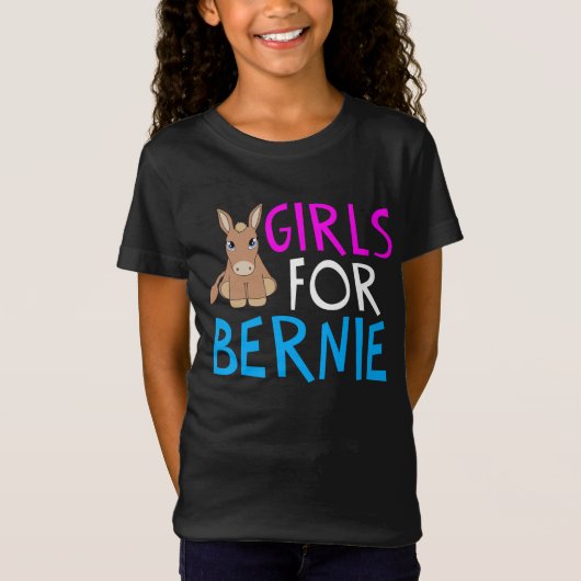 Meisjes voor Bernie Sanders Kinder T-shirt (Voorkant)