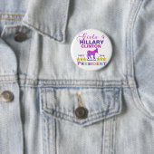 Meisjes voor Hillary Clinton President Ronde Button 5,7 Cm (In situ)