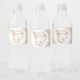 Meisjes Vos Baby Shower Waterfles Label Etiket