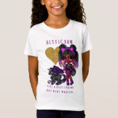 Meisjes Vriend Geschenk Zwarte Eenhoorn Besticorn  T-shirt (Voorkant)