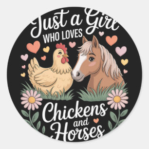 Meisjes Vrouwen Boeren Gewoon Een Meisje Dat Van K Ronde Sticker