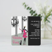 Meisjes Vrouwen Elk Nummer Verjaardagsfeest Kaart (Staand voorkant)