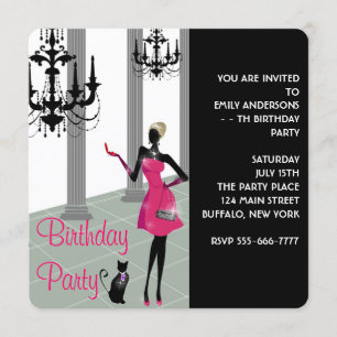 Meisjes Vrouwen Elk Nummer Verjaardagsfeest Kaart