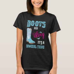 Meisjes & Vrouwen Laarzen & Bling Haar Een Cowgirl T-shirt