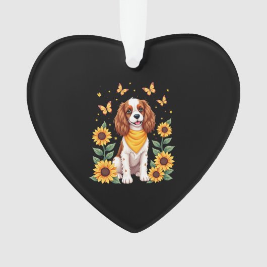Meisjes Vrouwen Moeder Cavalier King Charles Spani Ornament (voorkant)