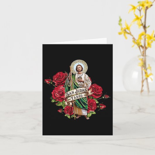 Meisjes Vrouwen Rode Rozen San Judas Tadeo Met Vla Kaart (Gele Bloem)