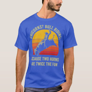 Meisjes Vrouwen Rodeo Funny Bull Riding Western T-shirt