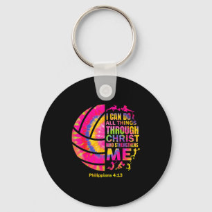 Meisjes Vrouwen Volleybal Tiener Christelijk Chris Sleutelhanger