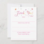 Meisjes vullen de blanco Waterverf in Notitiekaartje (Voorkant)