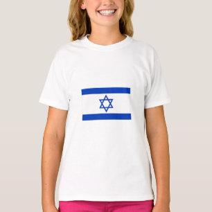 Meisjes waarop Israël zijn vlag drukt  T-shirt