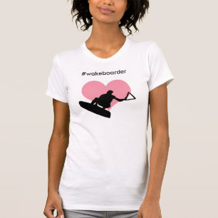 Meisjes Wakeboarder t-shirt - liefde hashtag wakeb
