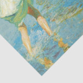 Meisjes Wandelen in Water aan de Kust Tissuepapier (Detail)