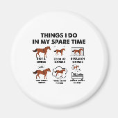 Meisjes wat ik doe in mijn kleine tijd grappige pa magneet (Voorkant)