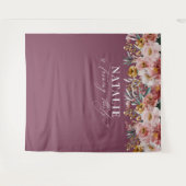 Meisjes waterverf 30e verjaardag paars chic wandkleed (Voorkant (horizontaal))