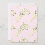 Meisjes Waterverf Baby shower Kaart (Achterkant)