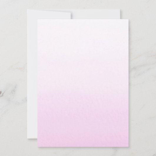 Meisjes Waterverf Ballon Verjaardagsfeest Uitnodig Kaart (Achterkant)