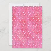 Meisjes Waterverf Fiesta Verjaardagsuitnodiging Kaart (Achterkant)