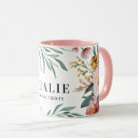 Meisjes waterverf floral 30ste verjaardag roze chi mok<br><div class="desc">Meisjes waterverf floral 30ste verjaardag roze geschenk. Prachtig elegant modern partijthema.</div>