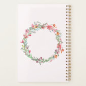 Meisjes Waterverf Floral Christelijke Planner (Achterkant)