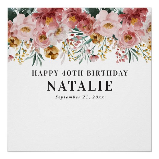 Meisjes waterverf met een grillige, bewerkbare lee perfect poster (Voorkant)