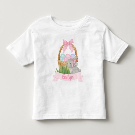 Meisjes Waterverf Paasmand Kinder Shirts (Voorkant)
