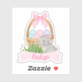 Meisjes Waterverf Paasmand Sticker (Vel)